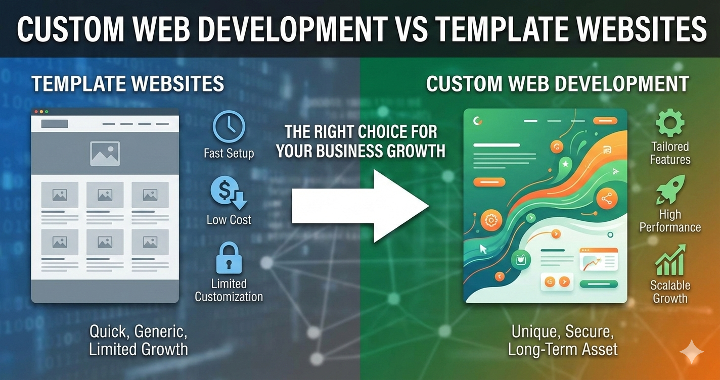 Custom Web Development vs Template Websites: Which Is Better for Your Business?