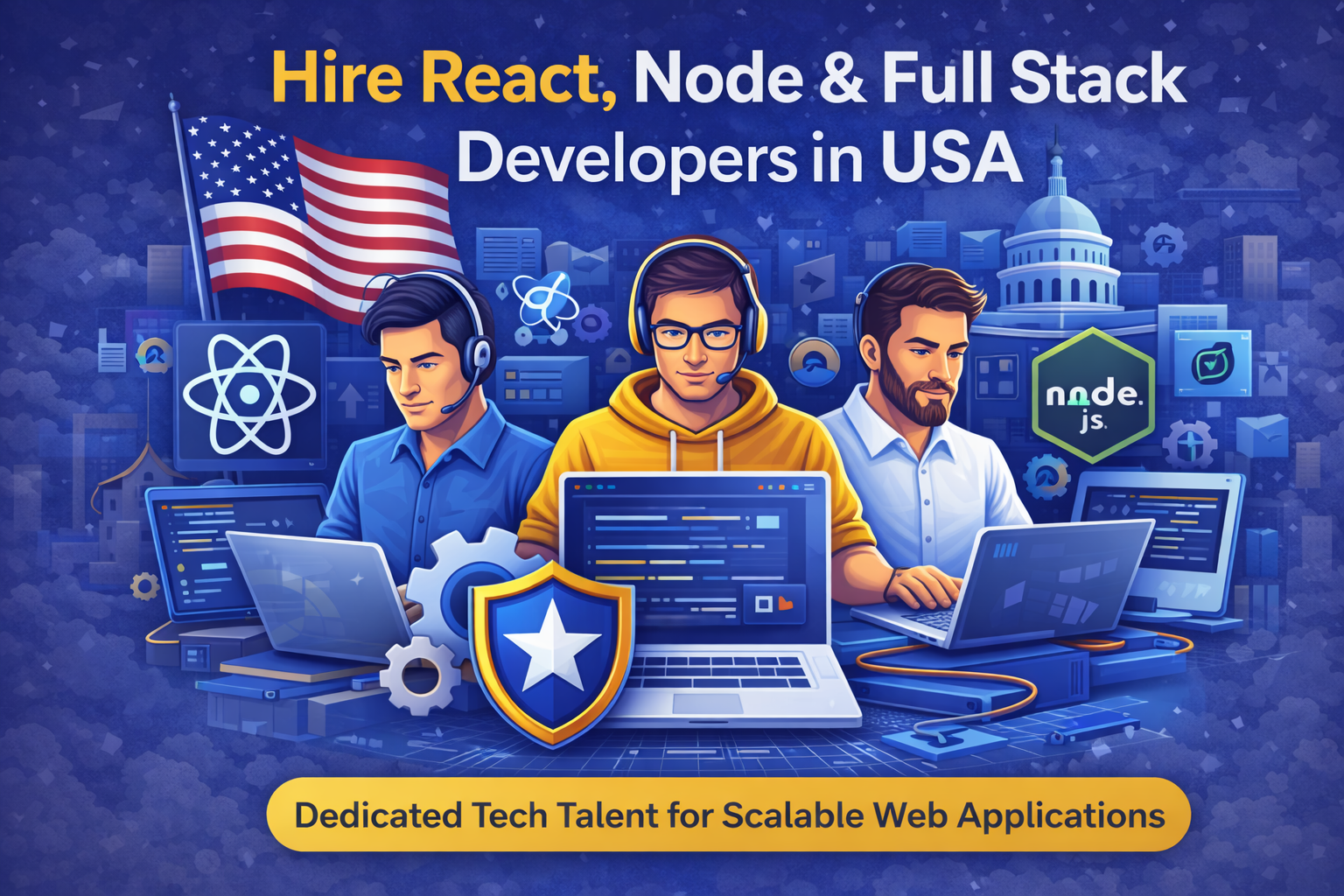 Hire React / Node / Full Stack Developers in USA
